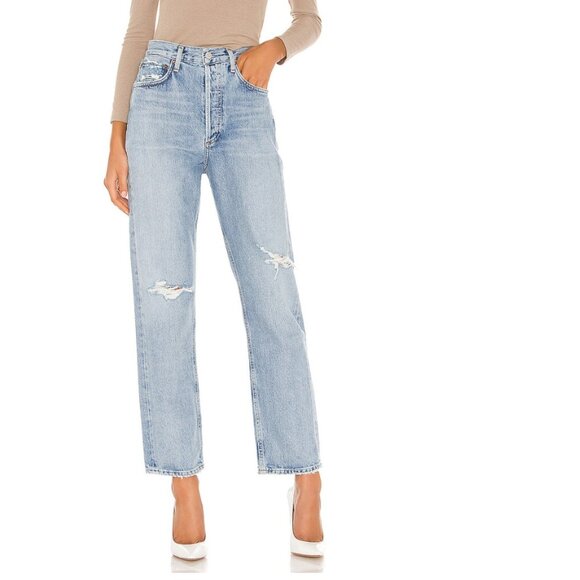 Agolde 90's Mid Rise Loose Fit Jeans in Captured Size 26 - Picture 6 of 12